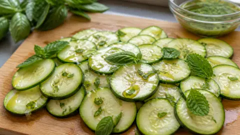 Carpaccio de courgettes marinées : l'entrée d'été qui cartonne