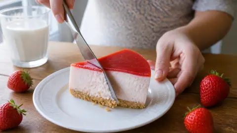 Cheesecake aux fraises sans cuisson : la recette qui bluffe